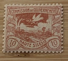 MLH/MHR 1920 UPPER SILESIA STAMP / GENERAL EDITION, DOVE OF PEACE / Mi#DR-OS 16a
