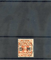DANZIG Sc O1(MI D1)F-VF USED 1921 5pf DARK ORANGE $60
