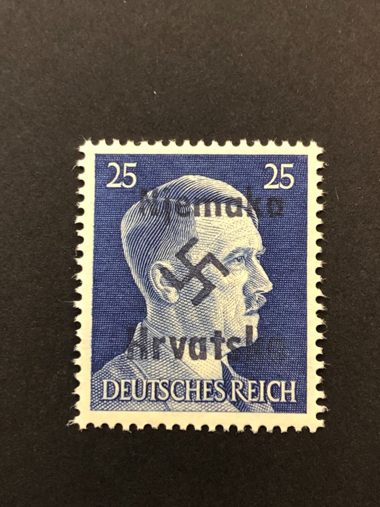 Germany WWII propaganda overprint (CROATIA) 25 Rpf. MNH /s1 #625