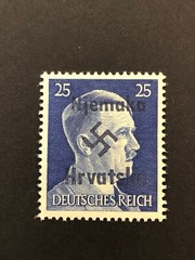Germany WWII propaganda overprint (CROATIA) 25 Rpf. MNH /s1 #625