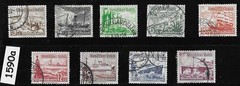 Used Stamp set B107-115 1937 Germany Third Reich Winter relief fund #1590a