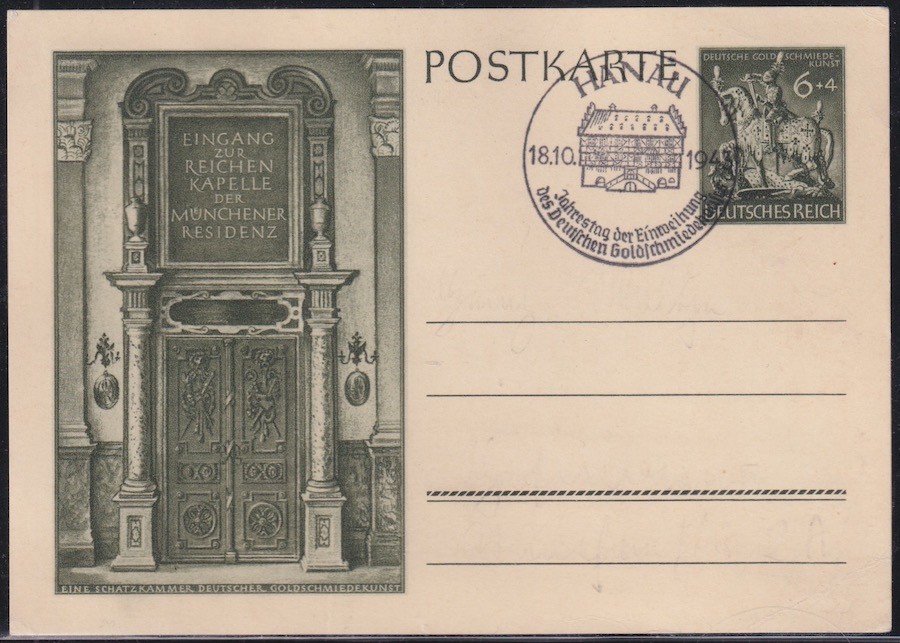 VINTAGE GERMAN 1943 POSTCARD GERMANY. SCULPTURE. ( See Description) (ITEM0440)