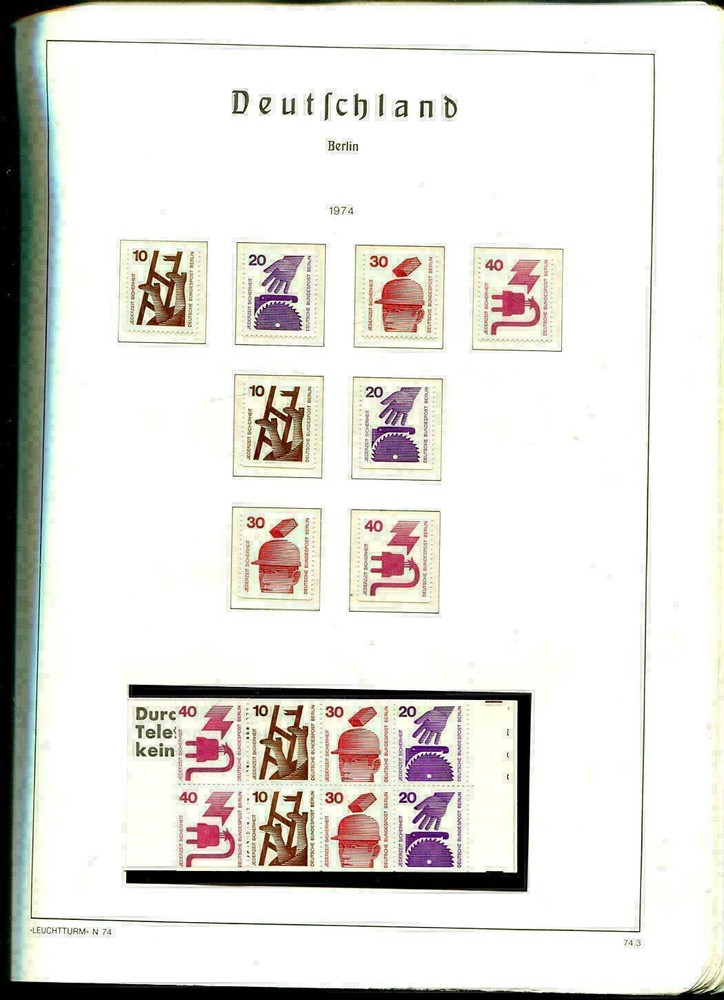Berlin 1960 – 1990 ** + Canceled in Lighthouse hingeless printed album (#79295)