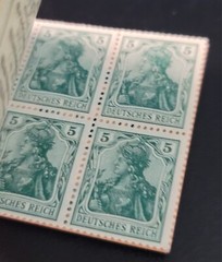 Rare German Empire Stamp Booklets MH 13 1920 & MH 14 1921 Deutsches Reich MNH