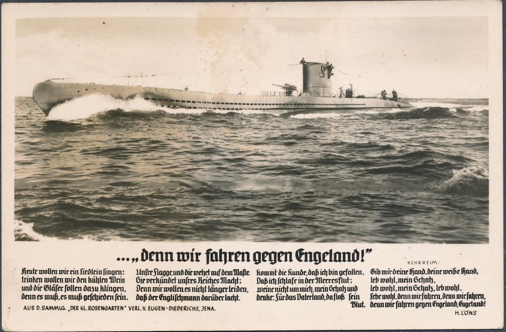1940 Regensberg Germany Kriegsmarine RPPC U Boat Feldpost Postcard Cover England