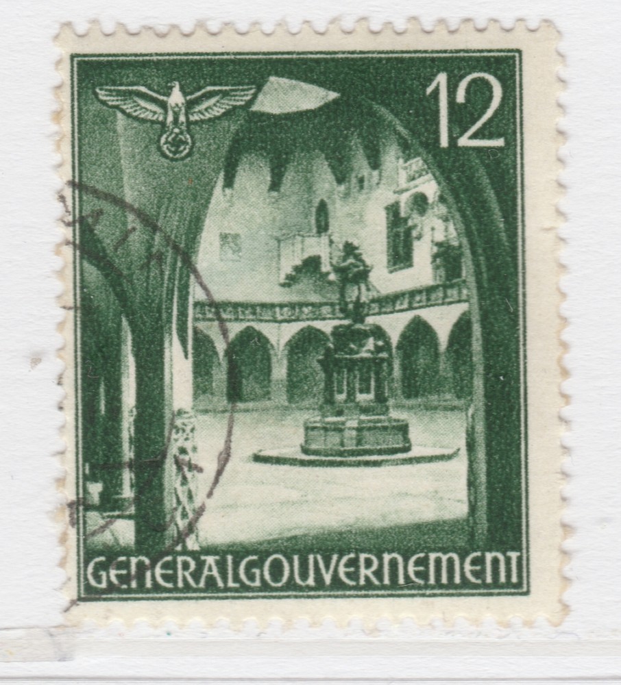 Germany WWII Poland General Government 1940 12gr Used A25P53F20281