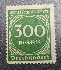 Stamp Germany Deutsches Reich 300 Mark 1923 Mi. Nr. 270 [🇩🇪39268-3]