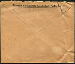 Weimar Germany Berlin to Boston USA 1928 Bank Confidential Business Cover Mi#393