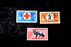EAST GERMANY 1962-63 LEIPZIG FAIR S626-627 USED + S 643-645 MNH + S 641 USED