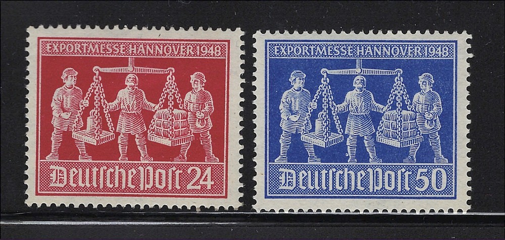Germany Scott # 584-585 MH Hanover Fair Issue 1948