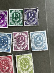 West Germany Used 15 Stamps,1951,fine Condition, See Photos