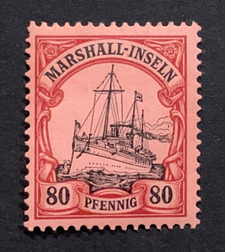 Travelstamps: GERMANY MARSHALL ISLANDS STAMPS Kaiser’s Yacht 80pf MNH OG UNWMK