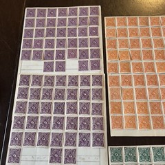 INVESTORS LOT 1922 GERMANY MINT STAMPS ON PAGES, POSTHORN ONE AND TWO COLORS