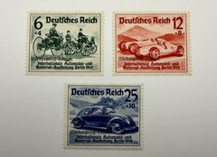 Germany 1939 Nurburgring Rennen Cars Motor Racing OVERPRINT Set of 3 UM MNH **