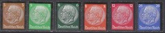 Stamp Germany Mi 548-53 Sc 436-41 1934 Reich Death Hindenburg Mourning MNG