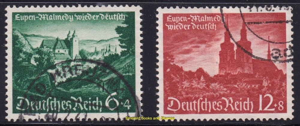 EBS Germany 1940 – Eupen & Malmedy German Again – Michel 748-749 – Used – (u2