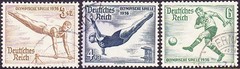 Stamp Germany Mi 600-2 609-16 Sc B79-89 1936 Reich Winter Summer Olympics U