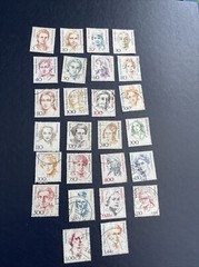 Germany & Berlin 26 Different Stamps Honoring „Famous Women“ Used