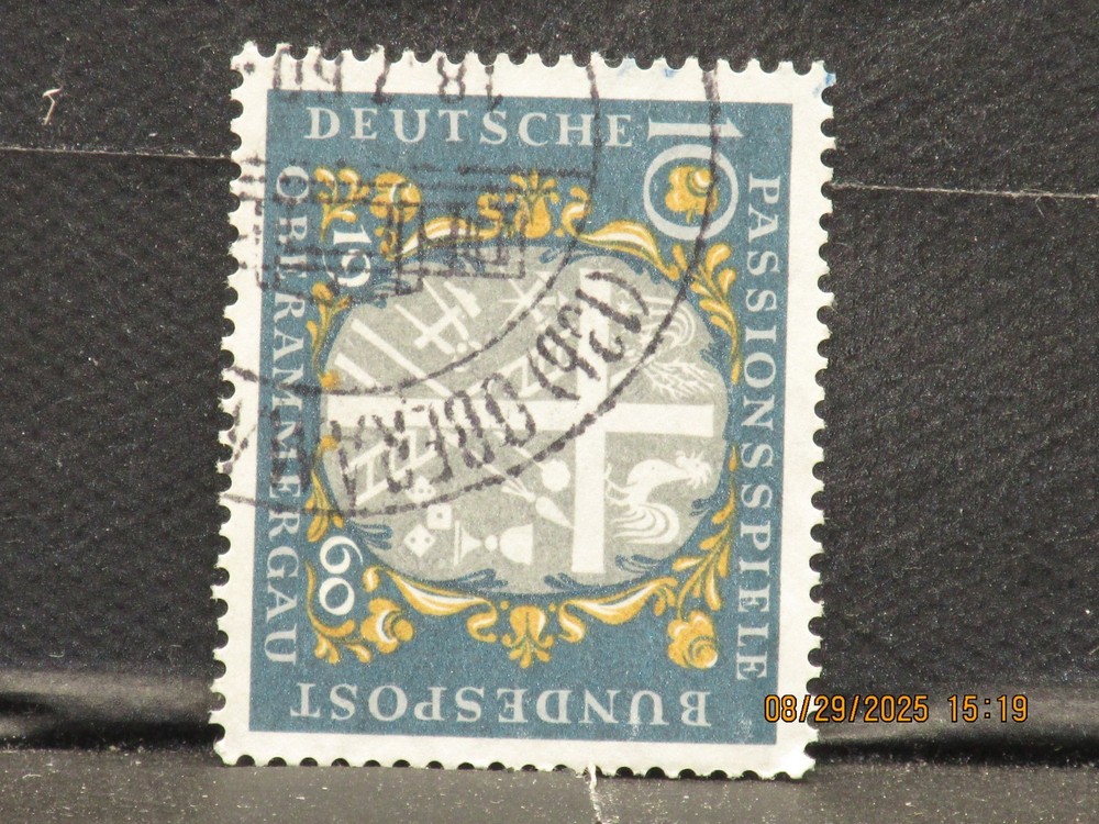The listing is:(1)1960 Deutsche Passion Play 10 Pfennig Postage Stamp-LH