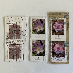 28 Germany stamps in 14 pairs~1951-2015~Accident prevention~flowers~water~Macke