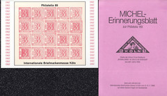 GERMANY PHILATELIA ’89 INTERNATIONAL BRIEFMARKEN-MESSE FOLDER WITH POSTCARDS 901
