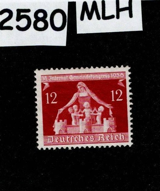 MLH Stamp Sc 475 Germania Congress of Municipalities Germany 1936 #2580
