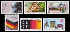 Germany Scott 1444, 1446, 1450-1451, 1452, 1453 (1985) Mint NH VF S