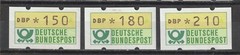 West Berlin 1981 ATM: Lot 2: (XF MNH W/ Back Ser #) Michel Stamp value $63.00