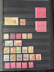 GERMANY DEUTSCHE REICH STAMP COLLECTION + STATE STAMP IN STOCKBOOK USED, MH, MNH