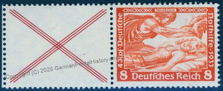 Germany 1933 Wagner Opera Music Mi W51 MNH Se-Tenant Postfrisch Zusammendr 79005