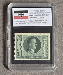 Third Reich WWII Nazi German Adolf Hitler 55th B-Day NSDAP Complete Stamp Set