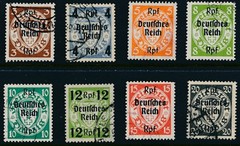 Stamp Germany Mi 716-29 1939 WWII 3rd Reich Danzig Empire Poland Overprint Used