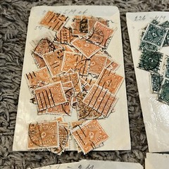 1922-1923 HUGE INVESTOR’S LOT OF GERMANY POSTHORN (ONE COLOR) STAMPS
