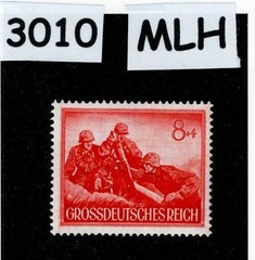 MLH Stamp B261 WWII 1944 Germany Third Reich Military Wehrmacht Infantry #3010