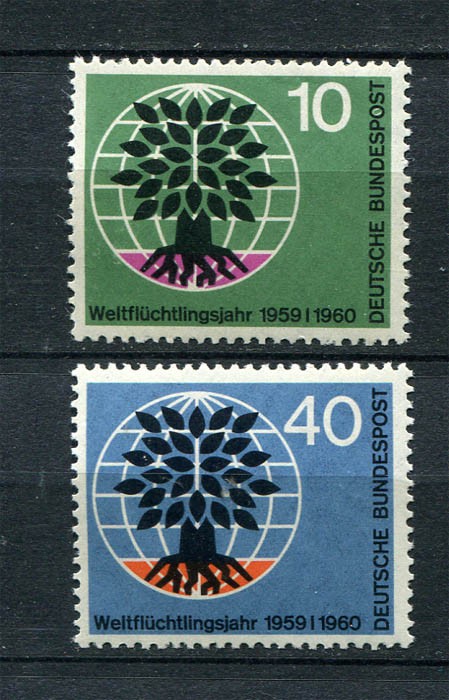 Germany – BRD : Scott 807 & 808 – set from 1960 – mint NH