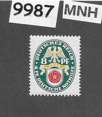 MNH stamp Scott # B29 Germany Weimar Republic 1929 Semi-Postal #9987