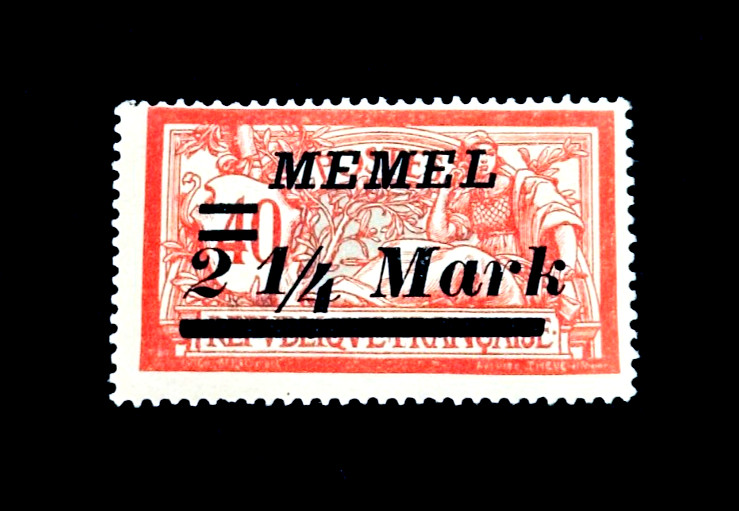 MEMEL TERRITORY Stamp – 1922 Type Merson Overprint Sn 74 MLH r68