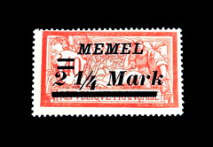 MEMEL TERRITORY Stamp – 1922 Type Merson Overprint Sn 74 MLH r68
