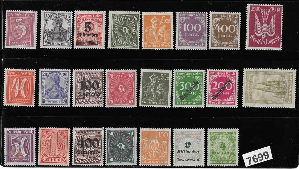 #7699 Unused stamp set / GERMANY / Nice mix before 1930 / Germania Weimar