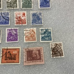 20 USED mixed varied Vtg. 1950-1990 DDR East Germany stamps; $1 Ships/A DEAL!