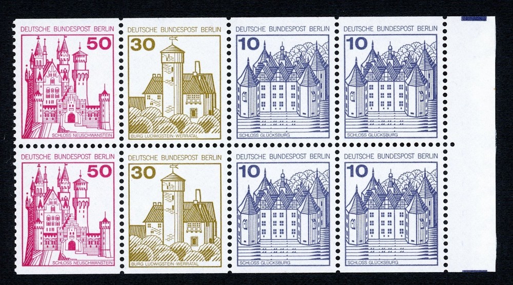 Stamps Germany Berlin, Scott # 9N391a Mint NH booklet pane