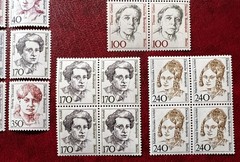BERLIN 1986 Famous Women Stamp Selection Superb MNH Marginal Blocks