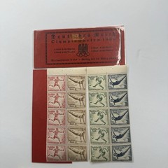 1936 Deutsches Reich Berlin Olympics Stamp Booklet Sheet MNH German