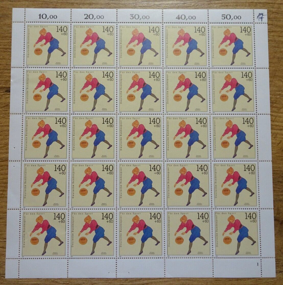 25x Stamp Bundle No. 1501 Mint Sheet BRD 1991 Ringing Theme