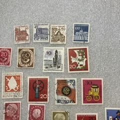 28 USED/Cancel mixed West Germany Deutsche Bundespost 1950-1990 Stamps. $1Ships.