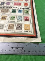 Rare German Hyperinflation Postage Stamp Collection 1920-1923Historical Document