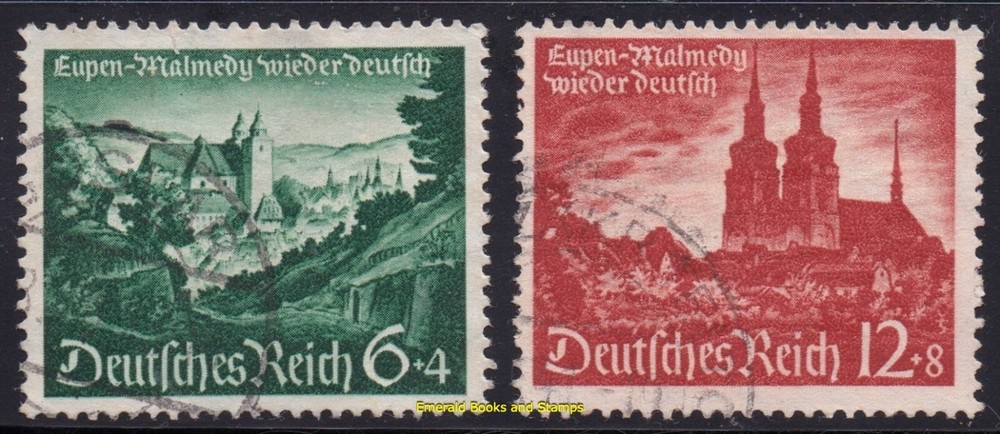 EBS Germany 1940 – Eupen & Malmedy German Again – Michel 748-749 – Used – (u4