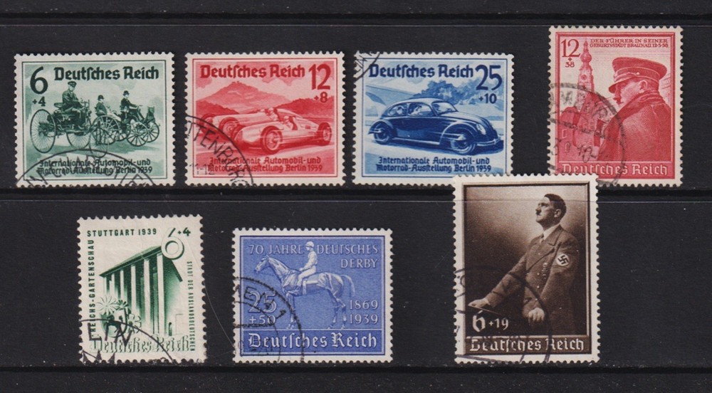 Germany – Semi-postal stamps from 1939, VF used, cat. $ 40.50