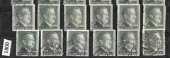 POSTMARKS All 1 RM Used stamps WWII Adolf Hitler Third Reich era Germany