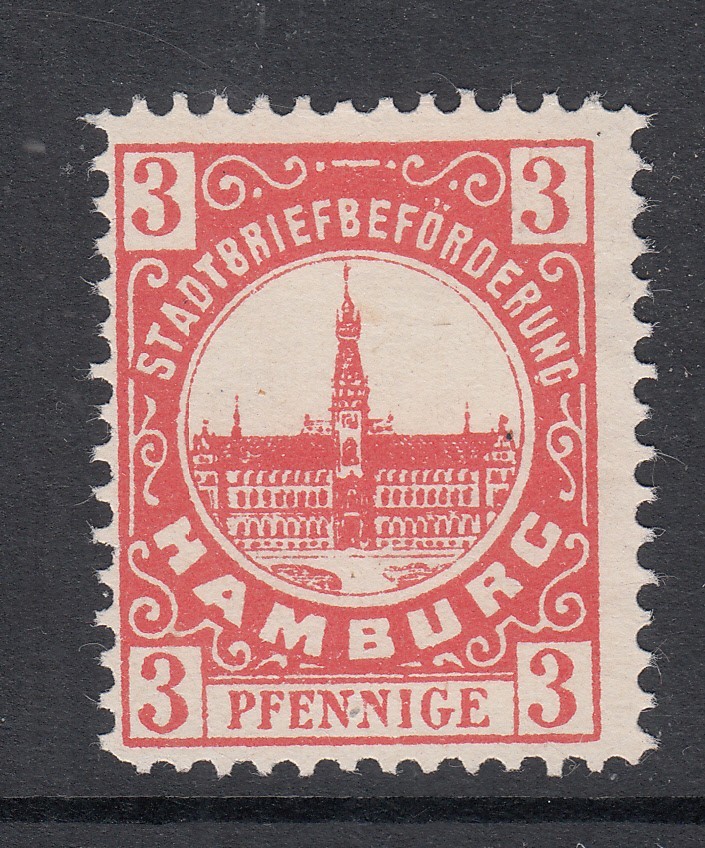 Germany: Hamburg, Local Post, 3pf, mint, 1888